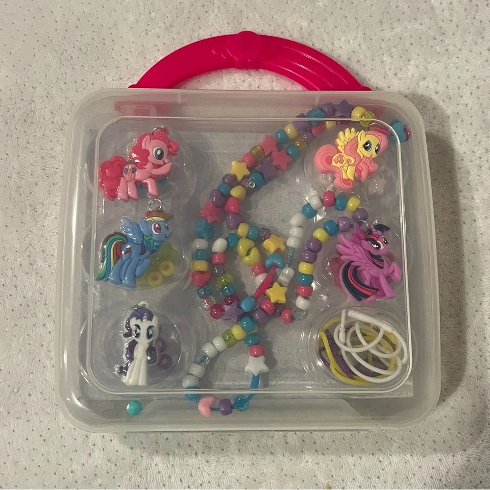 My Little Pony Necklace Activity Set 5 Charms Beads 5 Necklaces DIY Jewelry Craf